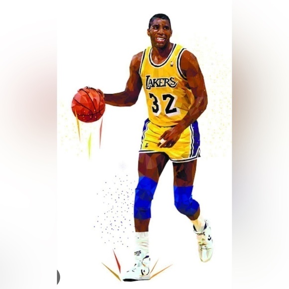 Magic Johnson Los Angeles Lakers Mitchell & Ness 1984-85 Hardwood Classic Jersey - Picture 9 of 10